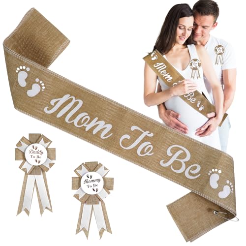 Grevosea Mom to Be Sash Baby Shower Decorations...