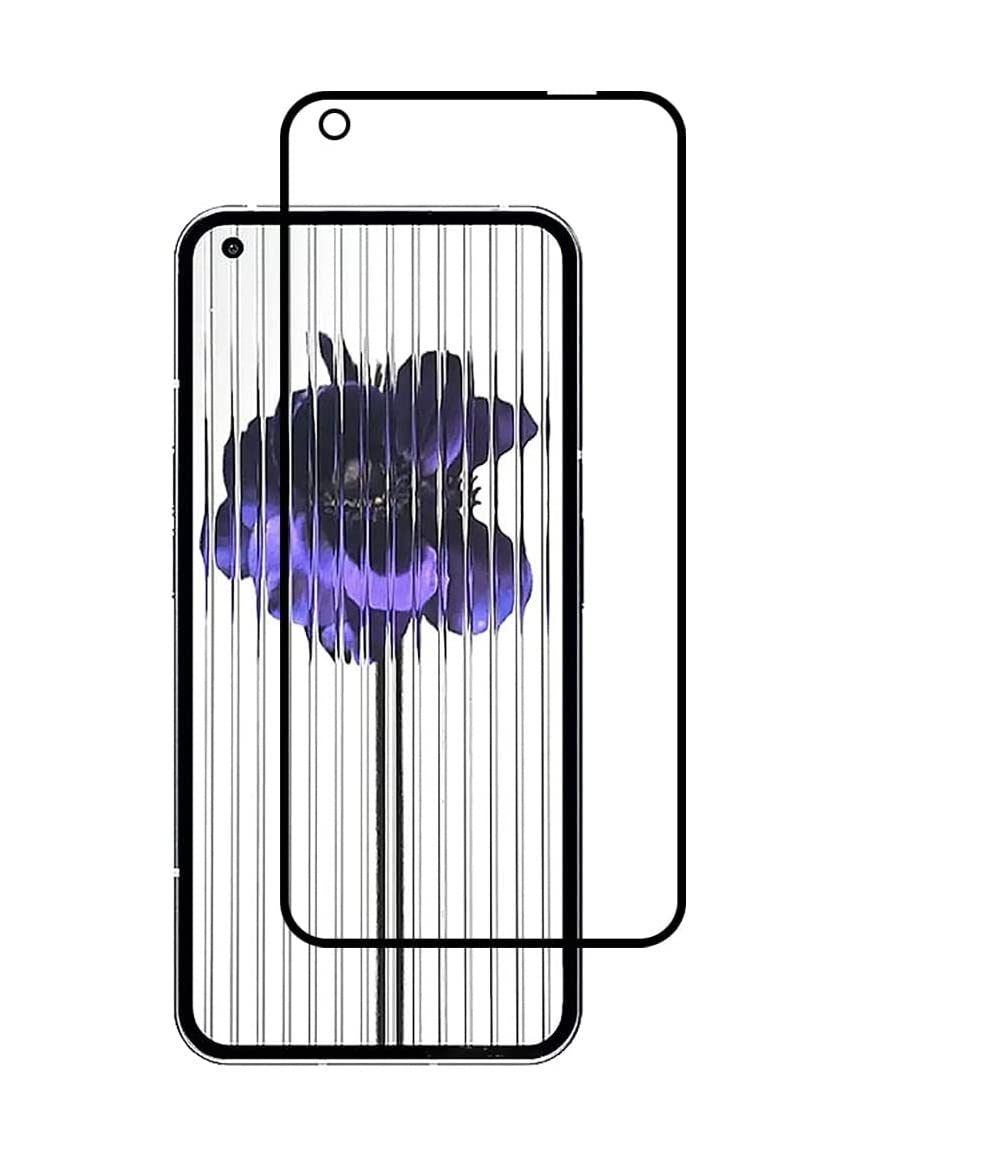 EXELLE Nothing Phone 1 Screen Protector Glass Full Glue Tempered Screen Guard Anti-Fingerprints Shatter-Resistant for Nothing Phone 1 Black