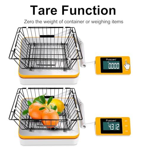 Fuzion Shipping Postal Scale - Package Scale 110LB x 0.1oz, Large LCD Display, 5 Units, Digital Scale for Packages, Postage - Dual Power Supply (Batteries & Adapter) by Fuzion - Image 4