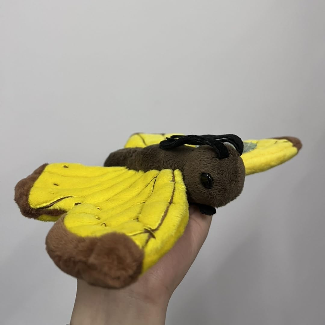 Realistic Butterfly Plush - 30cm Butterfly Stuffed Animal - Plushy and Squishy Pillow Toy - Cute Moth Animal Plushie Toys Gift(yellow) - Image 3
