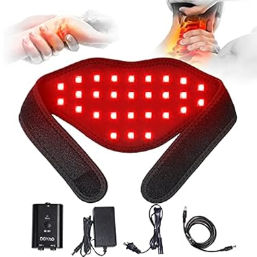 AMAZON - HAIYUE Infrared & Red Light Therapy Device, Two Wavelength LED Light Pain Relief Relax Muscle Flexible Portable Pad for Body Neck Wrist