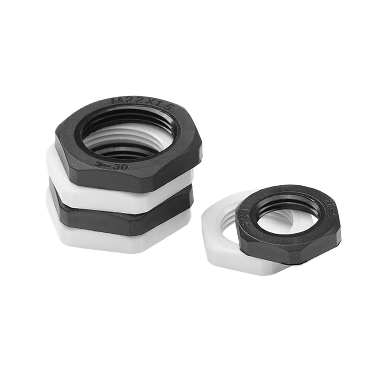 Prensaestopas Tapón Ciego 10 Uds empaquetado IP68 PA66 Cable de nailon tapón ciego glándula tapas de extremo de tornillo for juntas PG blanco | White For PG36