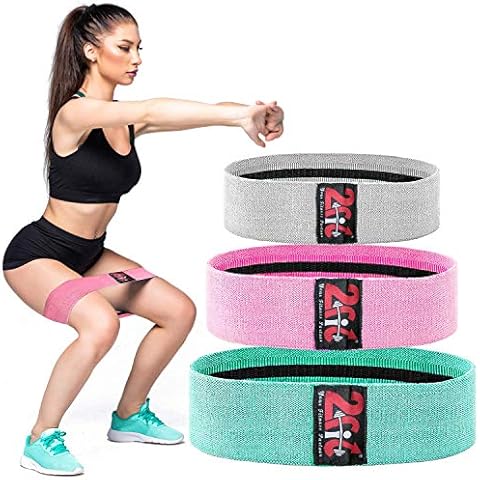 2Fit Bandas de Resistencia sin Látex para Ejercicio de Glúteos Cover