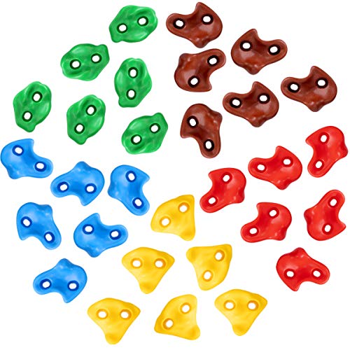 image for SEKKVY 30 Rock Wall Climbing Holds for Kids, Large Climbing Rocks for 