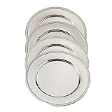 Elegance Silver Nickel Plated Bead Charger, Set OF 8