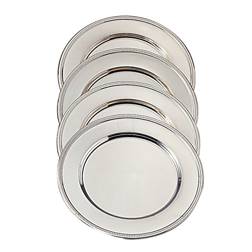 Elegance Silver Nickel Plated Bead Charger, Set OF 8