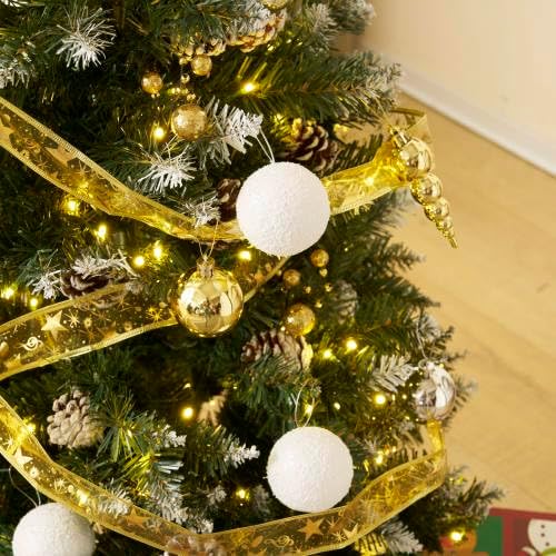 BTM クリスマスツリー 濃密 葉の落ちない LED付き スチール脚 大型