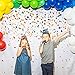 Happy Birthday Photo Booth Backdrop - Colorful Confetti Party Decoration for Kids and Adults (6ft x 6ft)