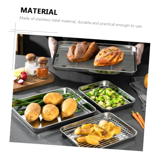 Plaque de cuisson acier inoxydable : plateau antiadhésif multifonctionnel