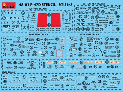 Miniart 1:48 P-47D-10RE Thunderbolt kit avancé pour assemblage de collection historique - 5