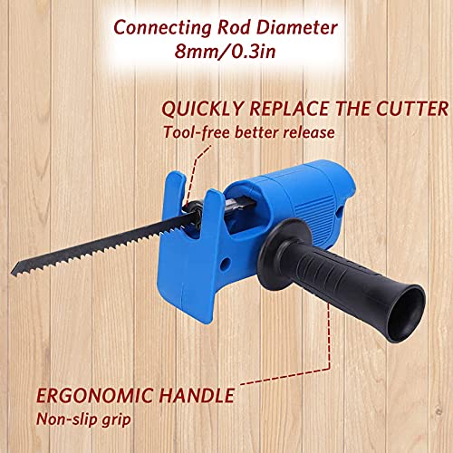 Electric Reciprocating Saw, Portable Reciprocating Saw Adapter Set Jig Saw Electric Drill Tool Attachment For Wood Metal Plastics Cutting #TOP2