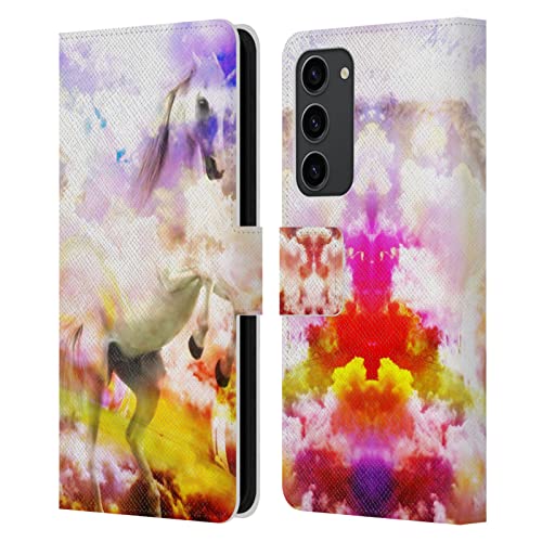 Étui portefeuille en cuir Samsung Galaxy S23+ 5G Haroulita Licorne Fantaisie