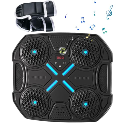 Machine de boxe musicale à écran intelligent et gants de frappe inclus
