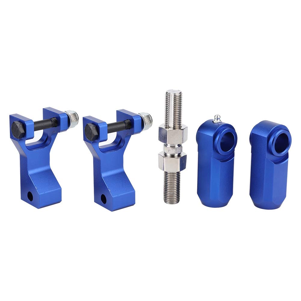 KIMISS Kit de Descenso Trasero Delantero, Frenado y Suspensión ATV, Kit de Descenso Trasero Delantero Ajustable ATV Compatible con Raptor 350 660 700Blue (Azul)