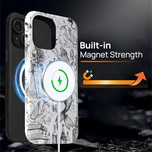 Coque antichoc pour iPhone 15 protégeant des chutes avec dos rigide