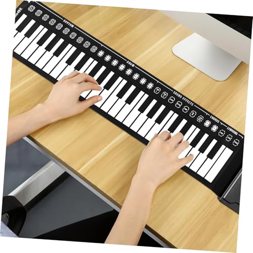 Vaguelly 49 Rouleau De Piano Clavier Midi Main Piano Numérique Portatif Piano à Clavier Pliable Piano à Clavier Électrique Plier Le Piano Clavier De Piano Électronique Black Gel De Silice - Les Beatles, Paul McCartney, John Lennon, RIngo Starr, George Harrison Vaguelly 49 Rouleau De Piano Clavier Midi Main Piano Numérique Portatif Piano à Clavier Pliable Piano à Clavier Électrique Plier Le Piano Clavier De Piano Électronique Black Gel De Silice – Image 6