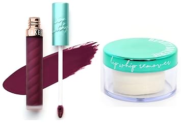 Beauty Bakerie Lip Whip Liquid Lipstick for Women, Lip Gloss Lip Tint, Long Lasting Waterproof, 3.5mL, Raspberry Tiramisu + Lip Whip Remover, Gentle Makeup Remover for Lips, 50 Count, 2 Pack Bundle