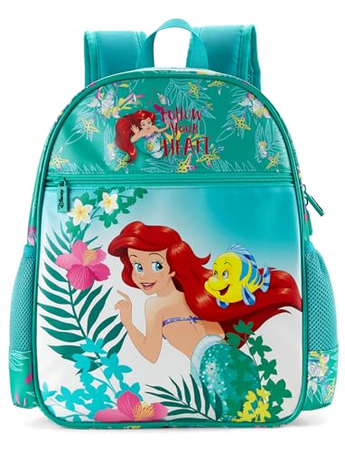 Princess Ariel Little Mermaid Girls Backpack for TK Kindergarten Elementary