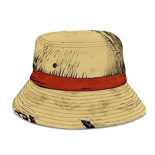 Drawyme One Piece Anime Hat  Women Hat Bucket Hats for Men Anime Bucket Hat Gift for Women Anime Cap Sun Hat Anime Bucket Hat Women Orange
