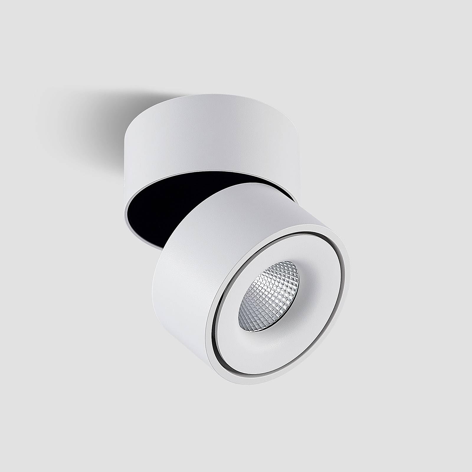Arcchio LED Deckenlampe Rotari (Modern) in Weiß aus Aluminium (1 flammig,) - Deckenleuchte Wandleuchte Strahler Spot Lampe Flurleuchte