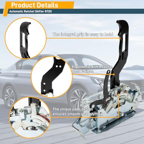 81120 Automatic Ratchet Shifter Fit for Ford C4 C5 C6 for GM TH200 250 350 400, 2004R 700R4 4L60 4L60E and for Chrysler 3 and 4 Speed Automatic transmissions - Image 3