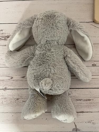 mamir home Geburtsgeschenk Baby Jungen & Mädchen | Hase Kuscheltier personalisiert mit Name & Geburtsdaten I 34cm I Geschenkidee zur Geburt I Taufe
