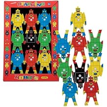 Schylling Stacking Robots - Colorful Wooden Stacking Toy for Kids - 9 pcs. Fun Puzzle for Balancing and Imaginative Play - Ages 3 and Up