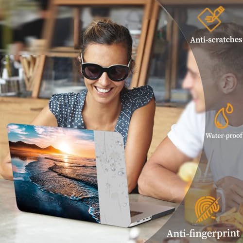 Funda MacBook Pro 15 rígida con protector teclado A1707 A1990 de plástico amanecer mar 2