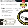 Burg Wachter Sold Secure Diamond 12mm 1M Bike Chain & Lock Kit