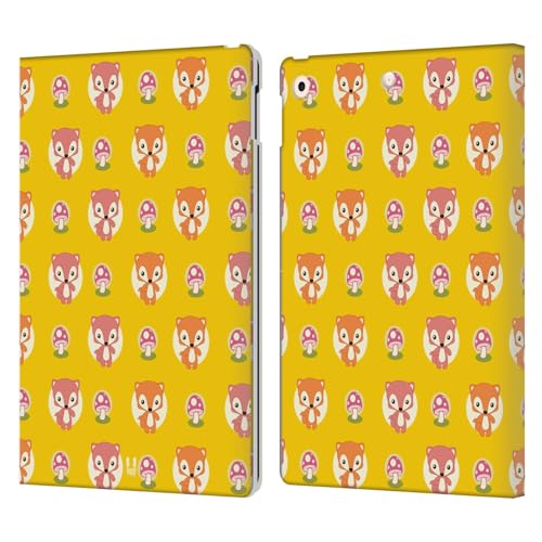 Étui portefeuille iPad 10.2 Head Case Designs avec motifs renard en cuir
