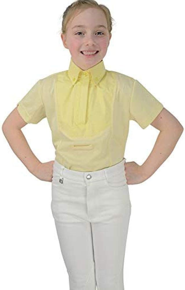 Y-HHyFASHION Children's Tilbury Short Sleeved Tie Shirt - Yellow
