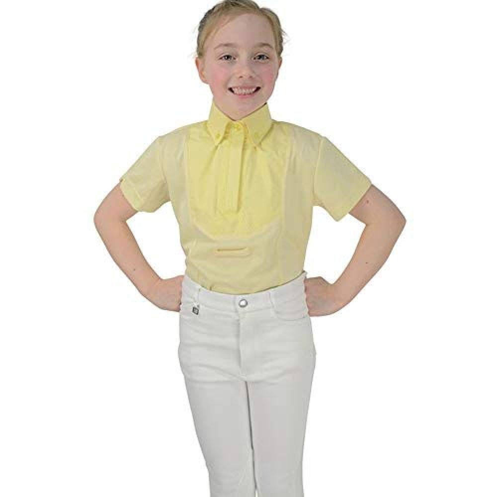 Y-HHyFASHION Children's Tilbury Short Sleeved Tie Shirt - Yellow