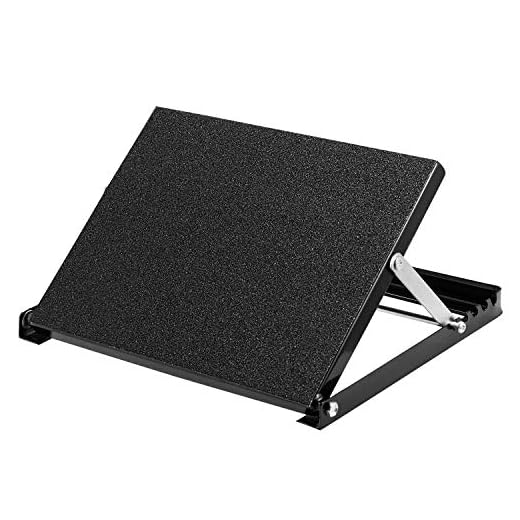WL Professional Steel Calf Stretcher, Adjustable Ankle Incline Board and Stretch Board, Slant Board with Full Non-Slip Surface, 16" x 14", 4 Positions (500 LB Capacity)