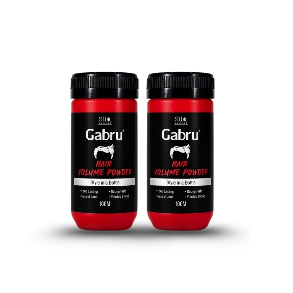 ST.bir GABRU Hair Volumizing Powder Wax strong hold Hair Powder (10 g) Hair Powder (10 g) PACK OF 2