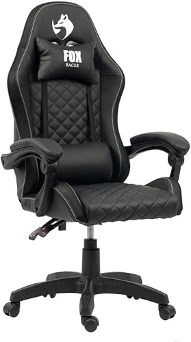 Cadeira Gamer Fox Vulpes Com Ajuste Reclinável Com Almofadas Até 110kg Preto