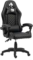 Cadeira Gamer Fox Vulpes Com Ajuste Reclinável Com Almofadas Até 110kg Preto