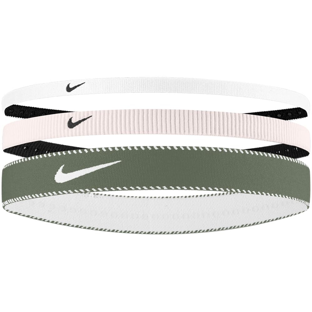 Nike  Flex Mixed Width Headbands (3 Pack) - Soft Pink - Ladies