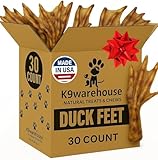 K9warehouse Duck Feet for Dogs - 30 Count - Dehydrated...