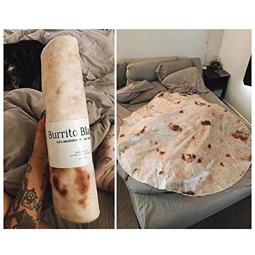 Couverture Tortilla Mexicaine 120cm jeté de lit flanelle molleton
