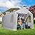 GarveeLife Carport Canopy, 10x20 FT Heavy Duty Carport Waterproof, Portable Garage with Removable Sidewalls & Doors Car Canopy with All-Season Tarp for Motorcycle, Bike, Garden Tools, Grey