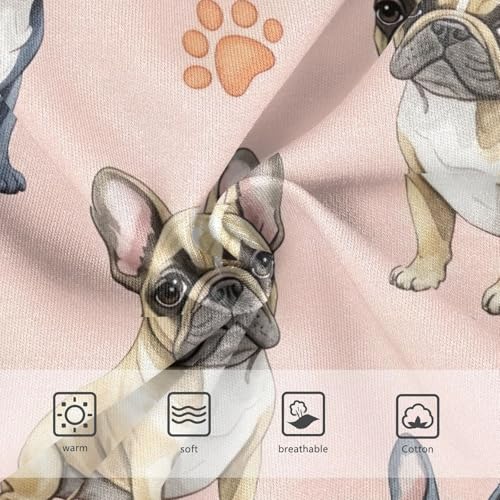 Girls Panties, Watercolor French Bulldog Poses Toddler Girl Panties, Girls' Cotton Brief Underwear, 2T–8 Years3