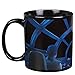 STAR WARS Heat Reveal Ceramic Coffee Mug - Rey and Chewbacca in Millennium Falcon - Hyperspace Activates with Heat - 20 oz