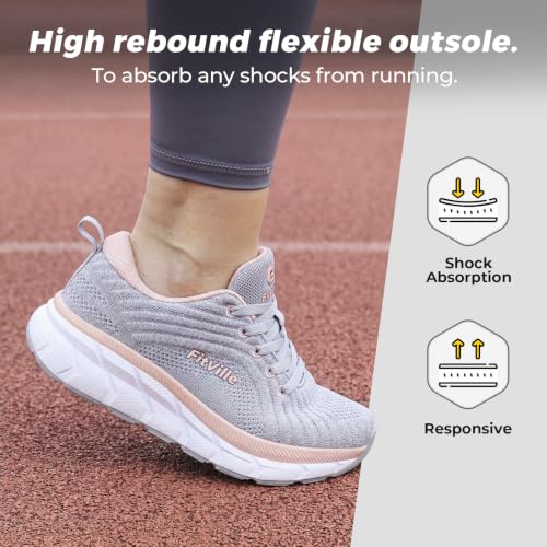 Image of FitVille Wide Toe Box Shoes Women Comfortable Non Slip Wide Walking Shoes Women Swollen Feet Lightweight