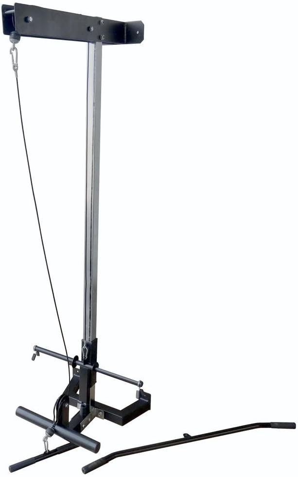 steel Wall Mounted Top Bottom 2:1 Pulley Home Gym (Black)