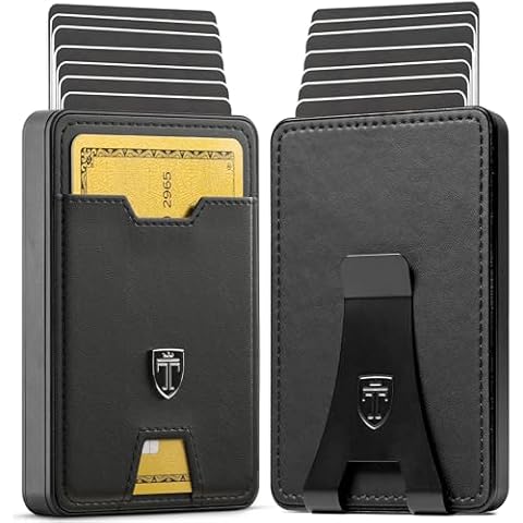 TRAVANDO Swype Slim Wallet for Men Metal RFID Blocking Mens Wallet Card Case Cover
