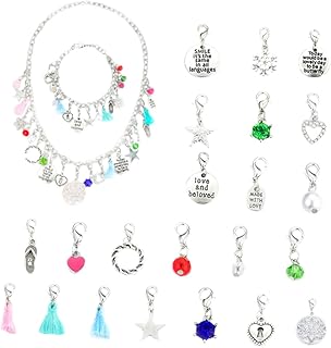 SEWACC 1 Conjunto Conjunto De Combinação De Pulseira Calendário Do Advento Jóias Fazendo Kit De Artesanato DIY Jóias Descobertas Acessórios Para Meninas Ternos Femininos Ternos Femininos