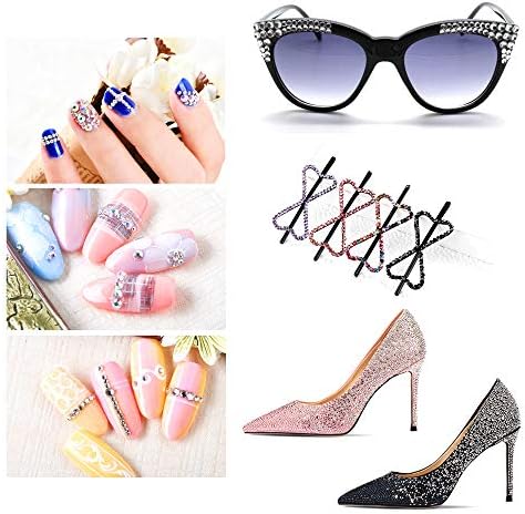 PHOGARY Self-Adhesive Rhinestone Sticker 3375 Pieces Crystal in 5 Size 15 Colors Bling Jewels Gems Stick on for Crafts, Face Makeup, DIY Nails, Festival, Carnival, Body, Hair