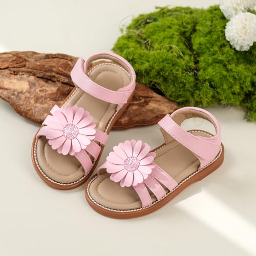 Image of Kiderence Toddler Girls Sandals Little Girls Kids Summer Shoes Toddler Sandals