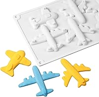 Vista 8 de Molde de silicona para avión, decoración de cupcakes, herramientas de decoración de pasteles, arcilla de caramelo, moldes de pasta de chocolate, 1