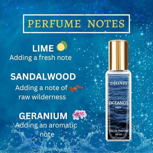 Image of Dionii Eau De Parfum Gift Set for Men | OCEANOS, OUD O.G. Perfume Set | Long Lasting Fragrance (2 x 20ml Each)